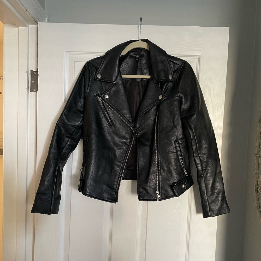 Faux leather jacket